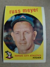 1959 Topps #482 Russ Meyer, EX.                               