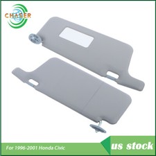 Fit For Honda Civic 1996-2000 2001 Left Driverright Passenger Gray Sun Visors