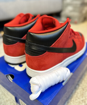 Size 9 - Nike SB Dunk Mid Pro Red - 314383-600 | eBay