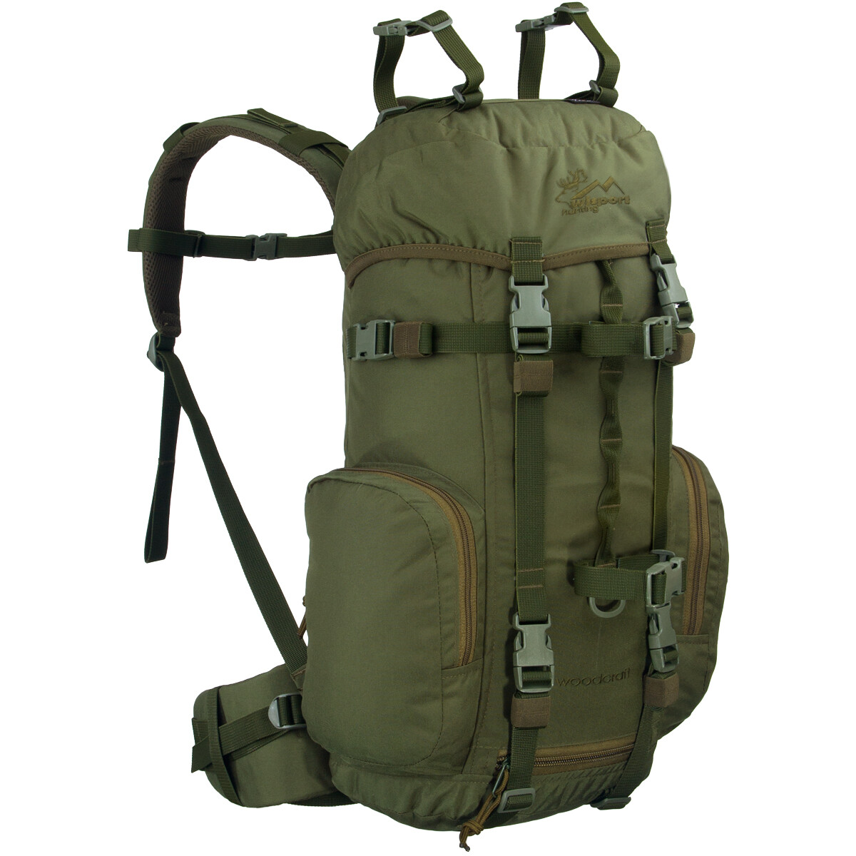 Wisport Caccia Zaino Woodcraft Fucile Zaino Montaggio MOLLE 35L Verde Oliva