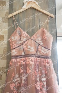 floral embellished midi dress