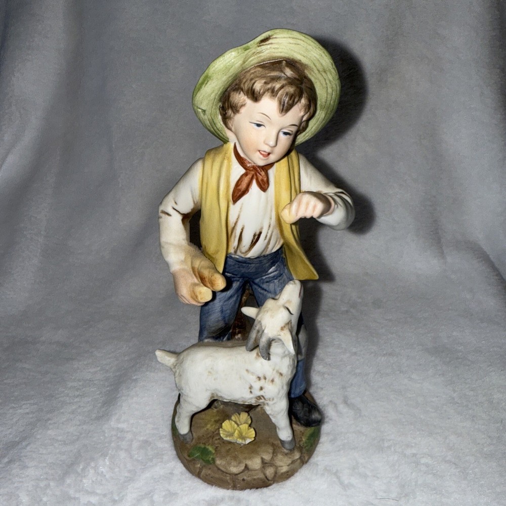 Lenwile China Ardalt Japan Boy With A Goat handpainted