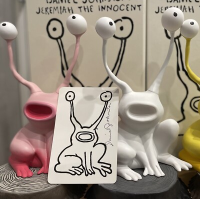 DANIEL JOHNSTON SIGNED JEREMIAH VINYL SCULPTURE FIGURE hi how are you nirvana