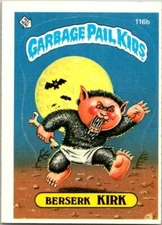 1986 Topps Garbage Pail Kids Series 3 #116b Berserk Kirk V72873