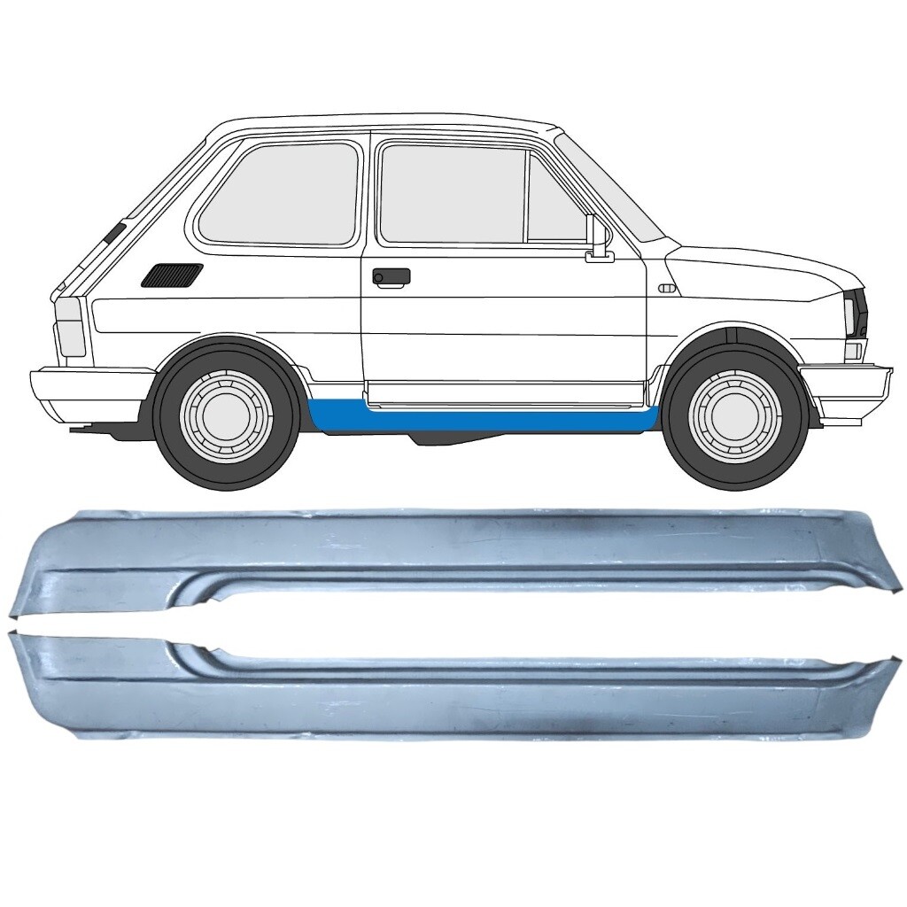 FIAT 126 126P 1972-2000 FULL SILL REPAIR PANEL ROCKER PANEL / PAIR