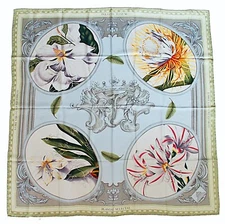 Georg Ehret And Christoph Trew Plantae Selectae Silk Scarf