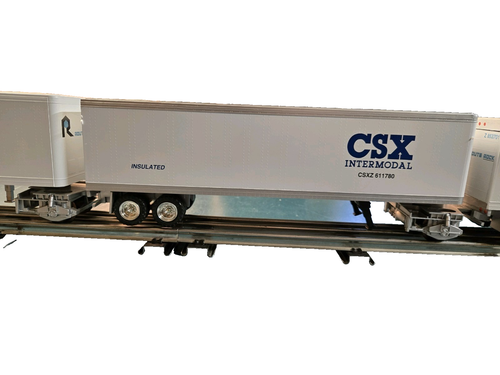 K-Line Heavy Hauler Railmate “CSX” & "Route Rock" Intermodal O Gauge 4 trailers - Picture 5 of 6