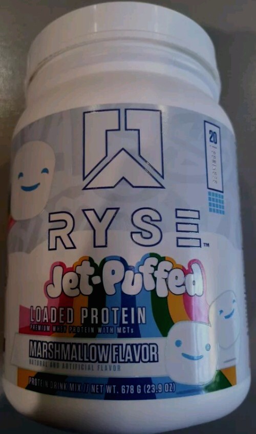 RYSE Loaded Protein Powder 20 servings 25g protein Jet Puffed