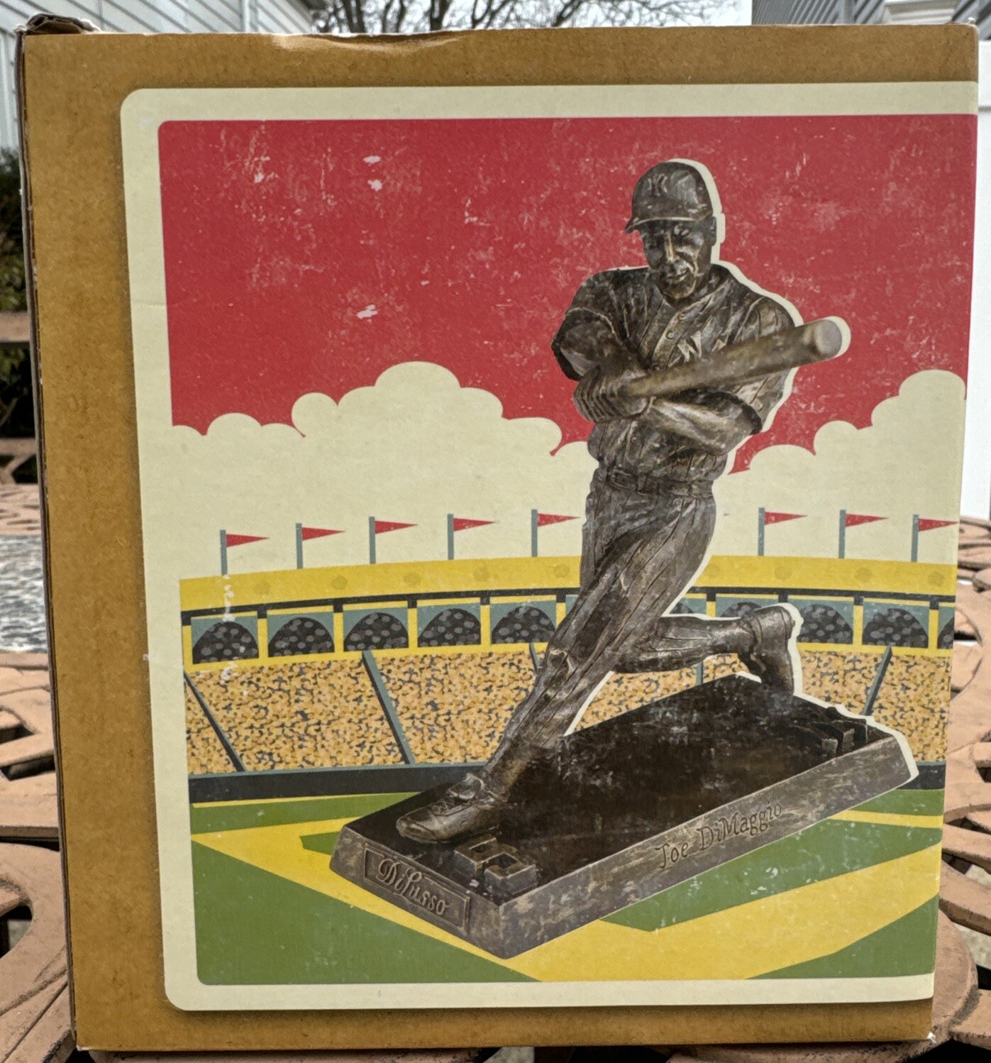 Joe DiMaggio Yankees HOF SGA Monument Park Collection Statue NIB