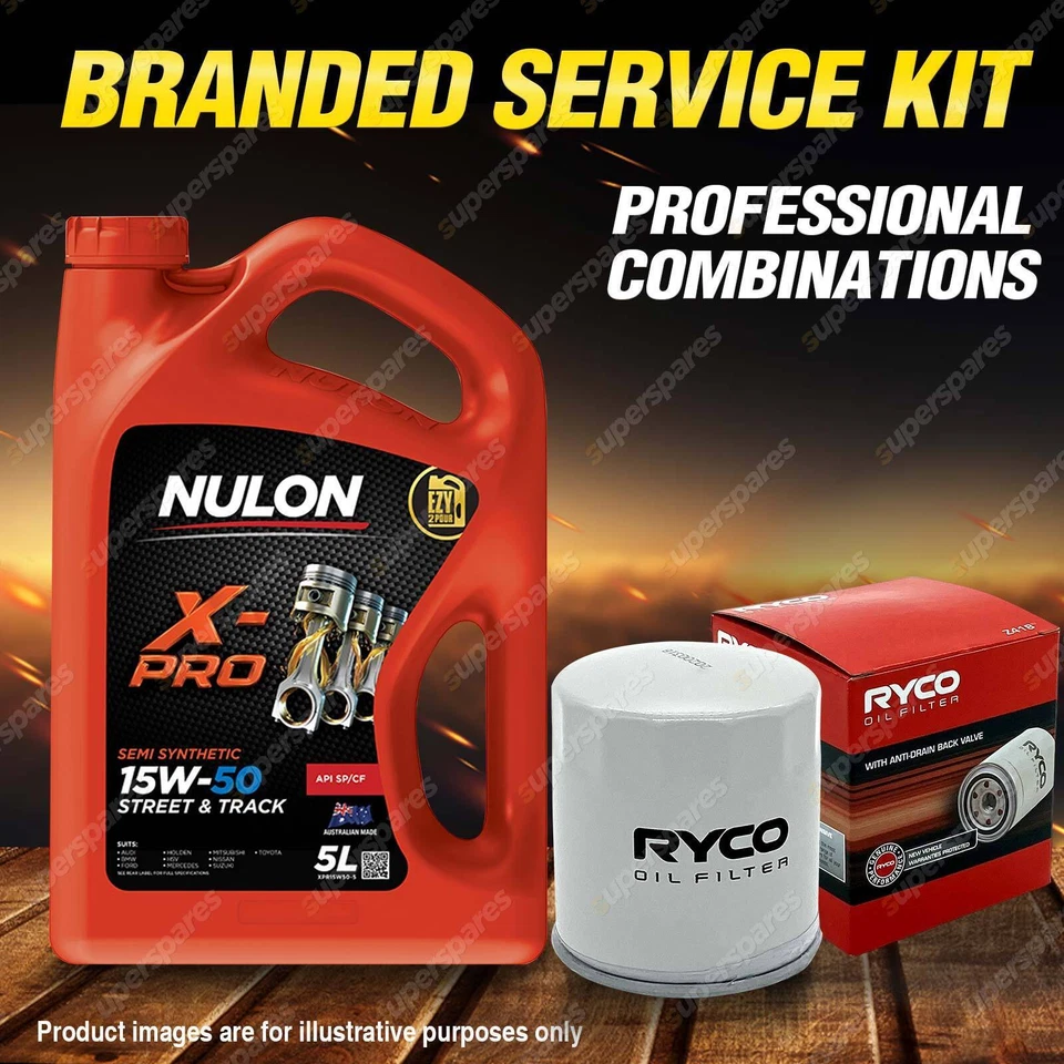 Ryco Oil Filter 5L XPR15W50 Engine Oil Service Kit for Volvo S40 S60 S70 V40 V70 - image 2 of 2