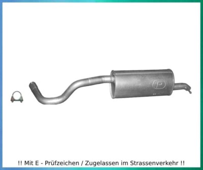 Endschalldämpfer für Skoda Rapid 1.2 TSI 63/77KW ab 2012 Auspuff Schelle
