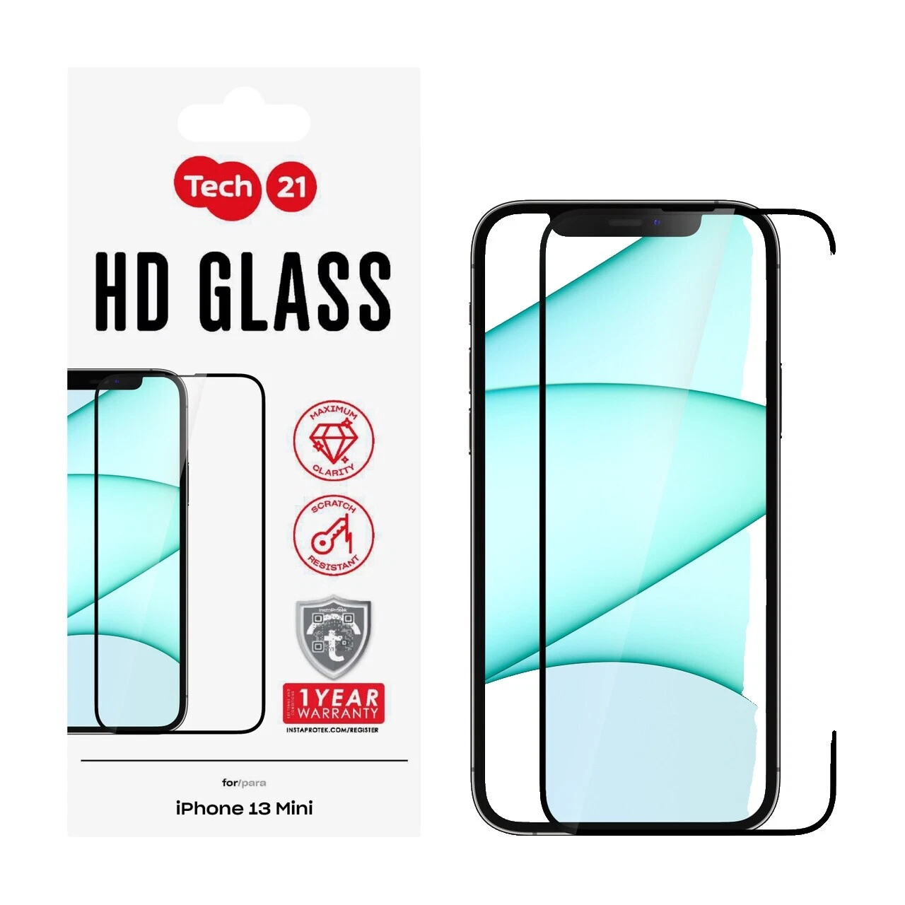 Tech21 Protectores de pantallas para teléfonos celulares de vidrio templado