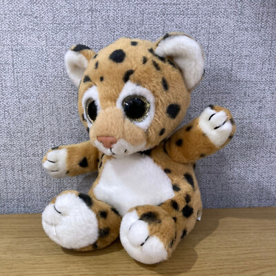 Baby Leopard oder Gepard Katze von Keel Toys Stofftier Plüschtier Plüschtier Beanie große Augen