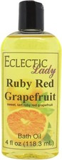 Ruby Red Grapefruit Bath Oil - Scented Body Oil - Relaxing  Moisturizing