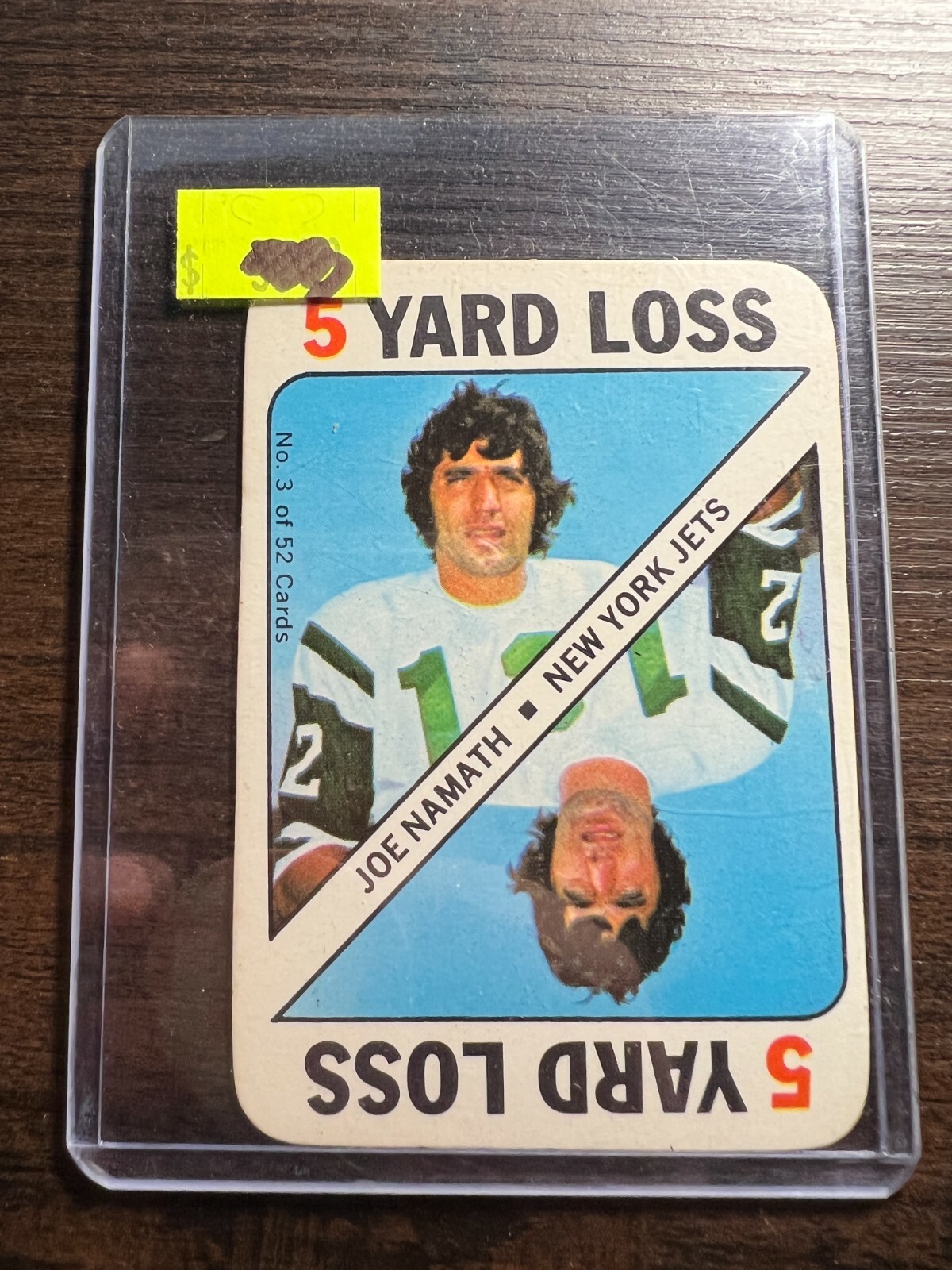 A83,115 - 1971 Topps Game Inserts #3 Joe Namath DP