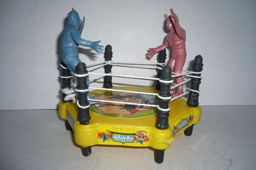 Mexican Lucha libre Toy - Wrestler Package Of 2 Figures And Ring Made In Mexico - Picture 6 of 11