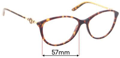 SFx Replacement Sunglass Lenses fits Versace MOD 4251 - 57mm Wide