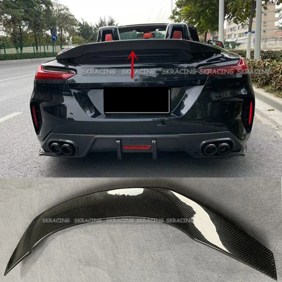 Fit For BMW Z4 G29 Convertible 2020-2021 Carbon Fiber Rear Trunk Spoiler Wing - Image 2 of 4