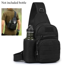 Tactical Sling Bag Military MOLLE Crossbody Pack Chest Shoulder Backpack Outdoor
