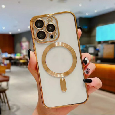 Hülle für iPhone 15 16 Pro Max Plus Stoßfest Magnet Laden Silikon Cover