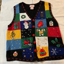 Vintage Basic Editions Sweater Vest XL Christ...