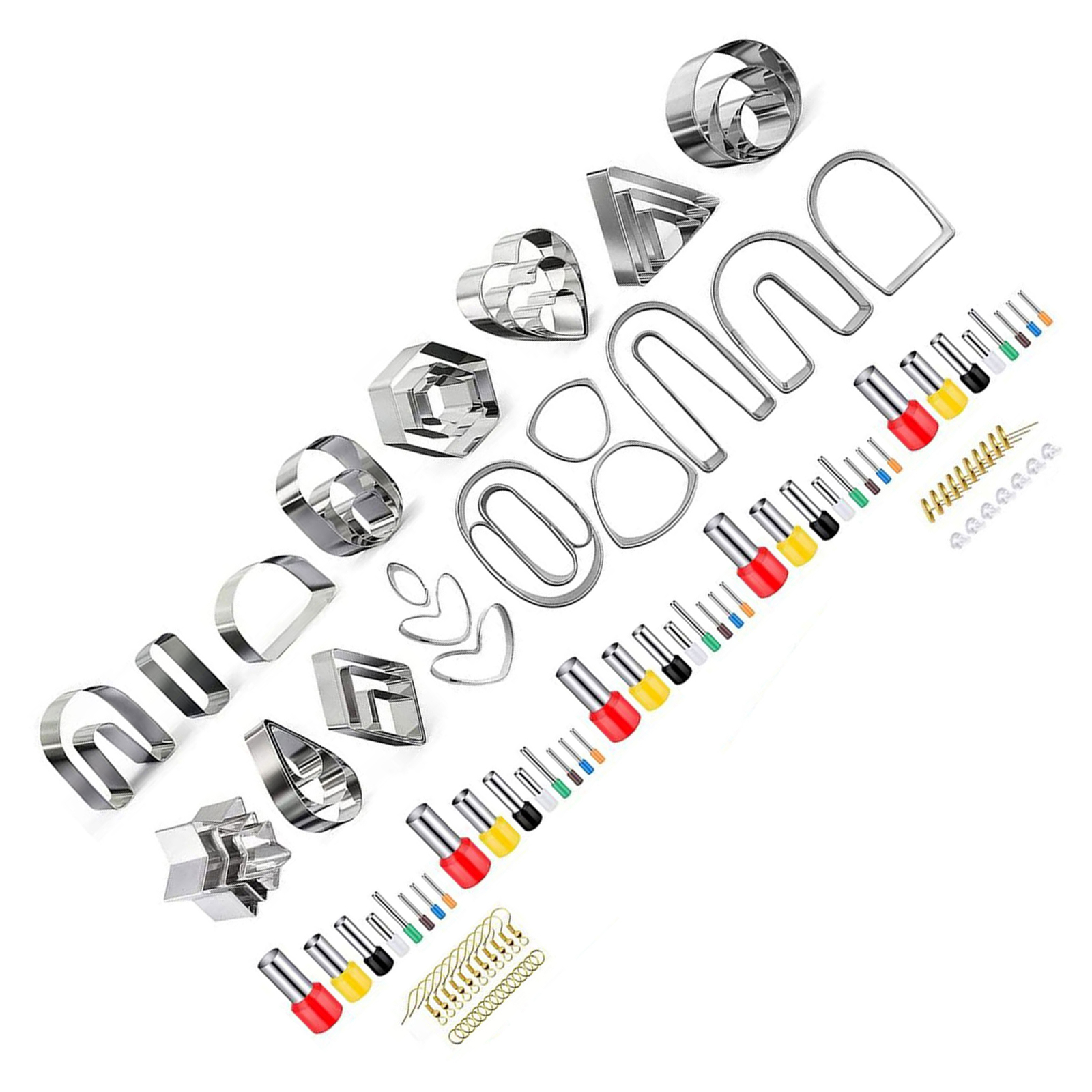 126PCS Polymer Clay Cutters Set for Earring Making DIY Craft Set