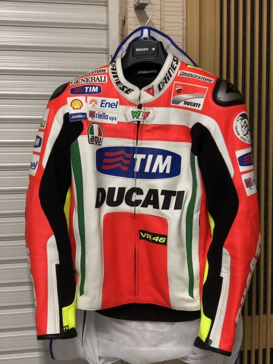 Dainese Ducati VR46 Rossi Replica Leather Motorcycle Jacket