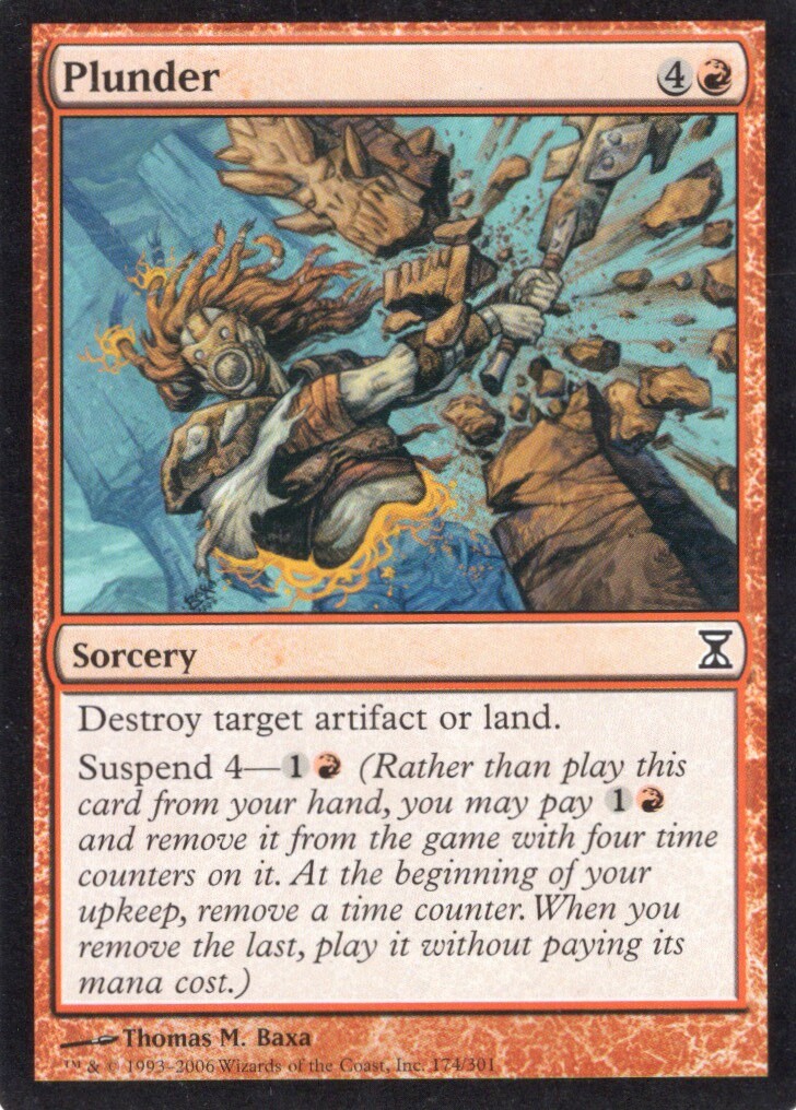 2X PLUNDER RED TIME SPIRAL MTG MAGIC LP X2 (yourdeckbuilder)