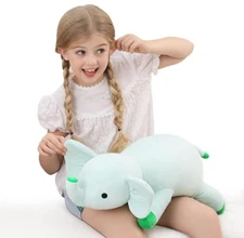 Weighted Stuffed Animals Plush Elephant  Toys 4.2lb 24in Giant 