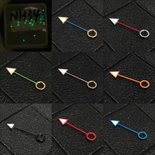 Watch Hands GMT Hands Green Luminous Watch Accessories for NH34 Movement