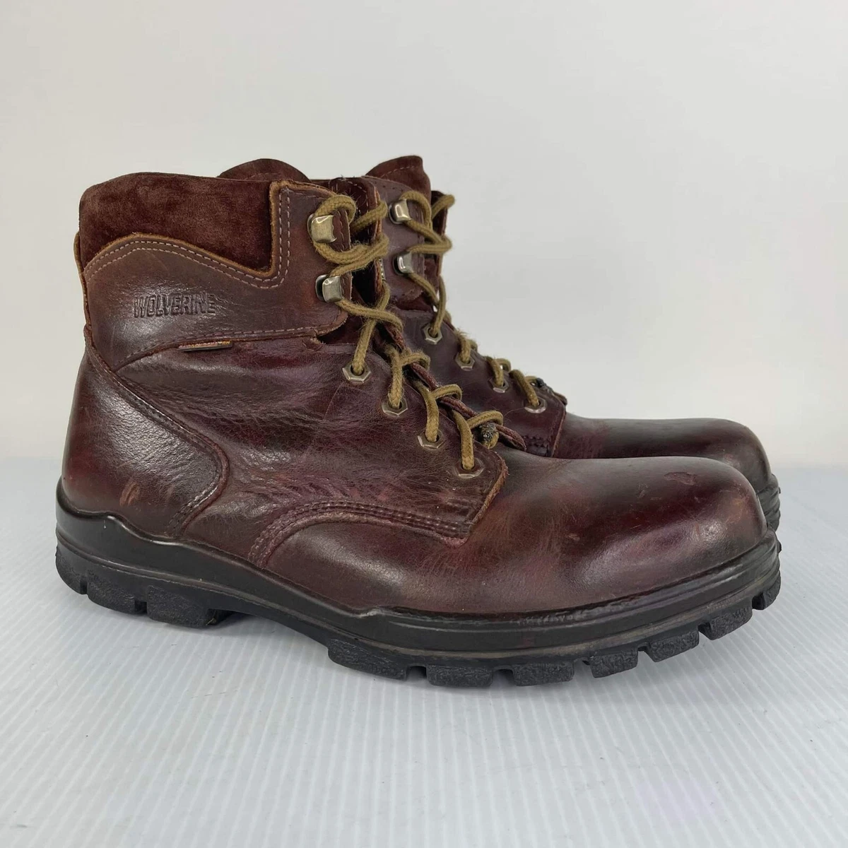 Wolverine lace shop up boots
