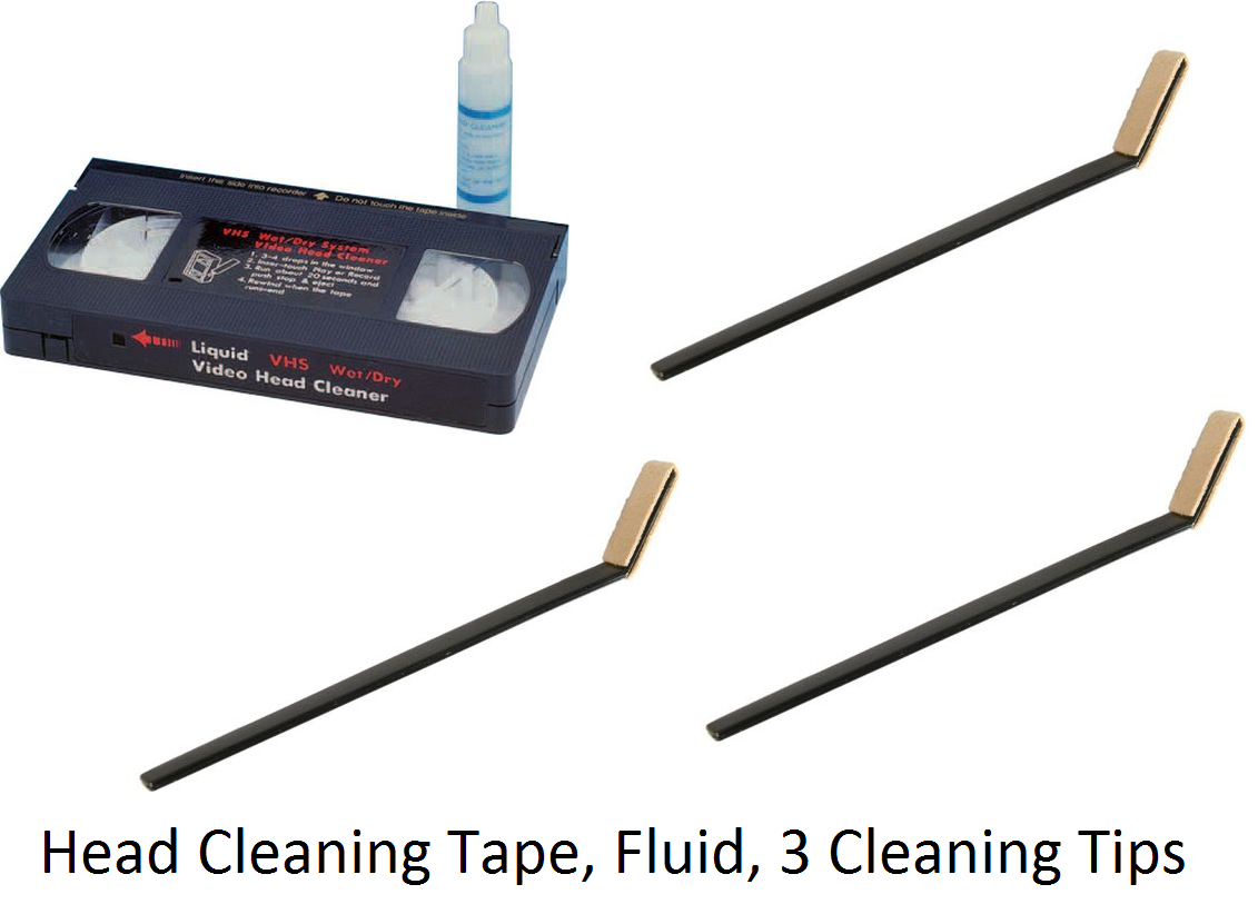 VHS VCR Head Cleaner Kit for Video Tape Cassette , Cleaning Fluid