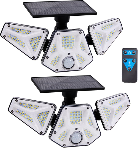 Solar Flood Lights Outdoor Motion Sensor,With Remote Control Solar Security Ligh - Picture 12 of 12
