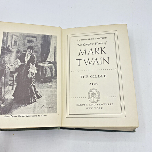 1915 Mark Twain "The Gilded Age" Authorized Edition Volume 1 Harper & Brothers - Picture 5 of 8