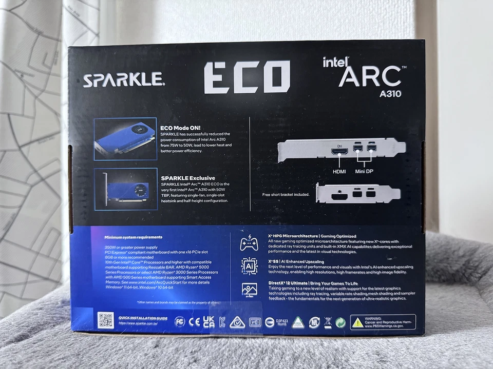 Sparkle Intel Arc A310 Equipped Power Consumption 50W “Eco” Series SA310C-4G - Image 2 of 4