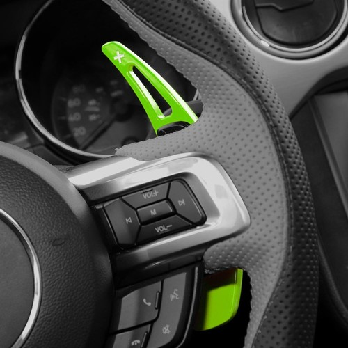 Light Green Steering Wheel Shift Paddle Cover Trim For Ford Mustang 2015-2023