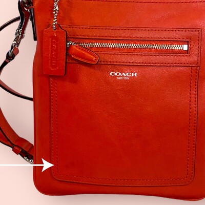 COACH Legacy Luxury Designer Leather Swingpack Crossbody Bag