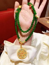 Round Bead Tag Necklace Multi-circle Bracelet Necklace Female