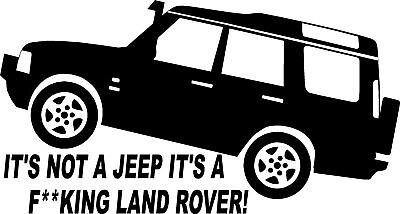 MUD WHERE Car Decal Sticker Land Rover Defender Discovery Freelander
