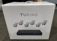 TURING TN-K086T42 8 CH NVR 6 IP TURRET CAMERAS 4 MEGAPIXEL 2TB HARDRIVE NO RES!!