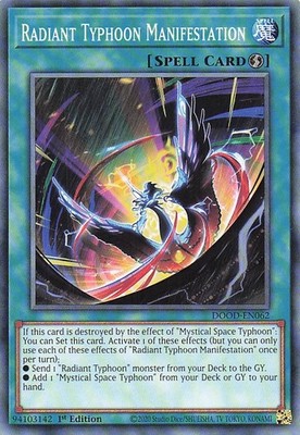 Radiant Typhoon Manifestation DOOD-EN062  Doom of Dimensions NM