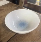 Vintage Anchor Hocking Fire King Mosaic Blue Berry Dessert Bowl 4 1/2 Inch