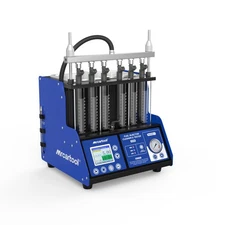 GDI EFI FSI Fuel Injector Cleaner Tester 6 Cylinder Ultrasonic Cleaning Machine