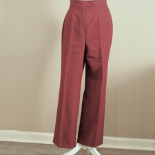 VTG 80's Sears Roebuck and Co PANTS THAT FIT Perma-Prest Women's sz 16 Burgundy