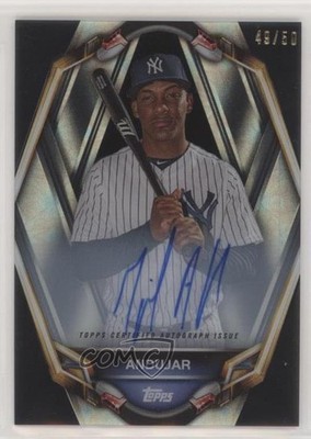 2019 Topps High Tek PortraiTEK Black Auto 49/50 Miguel Andujar #PT-MA Auto a2v