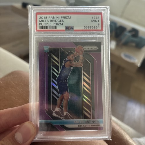 2018-19 Panini Prizm - Miles Bridges #278 Purple Prizm /75 (RC)