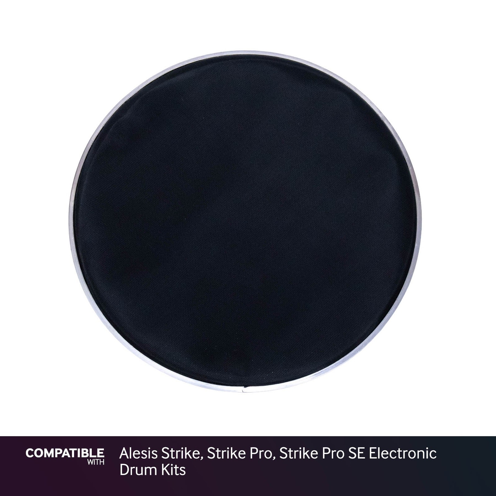 Black 12" Mesh Drum Head for Alesis Strike, Strike Pro, Strike Pro SE Electronic