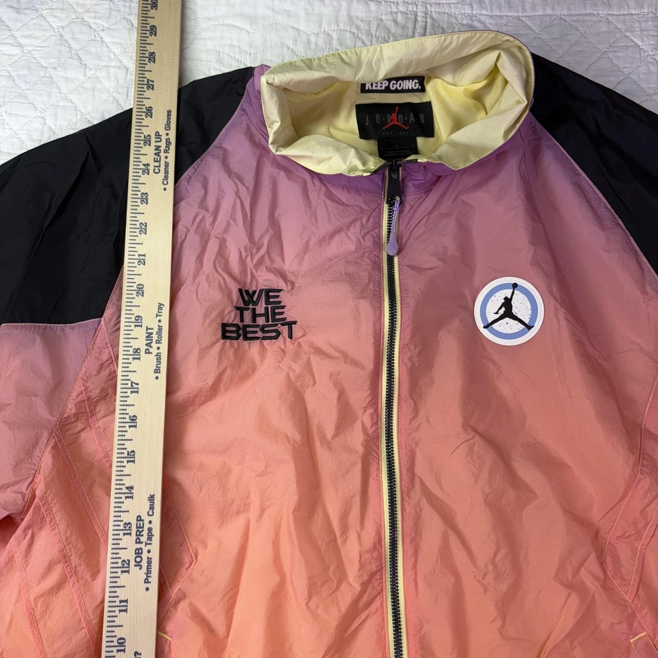 Jordan Jacket Mens Large Pink Orange We The Best DJ Khaled Windbreaker Gradient - Image 4 of 4