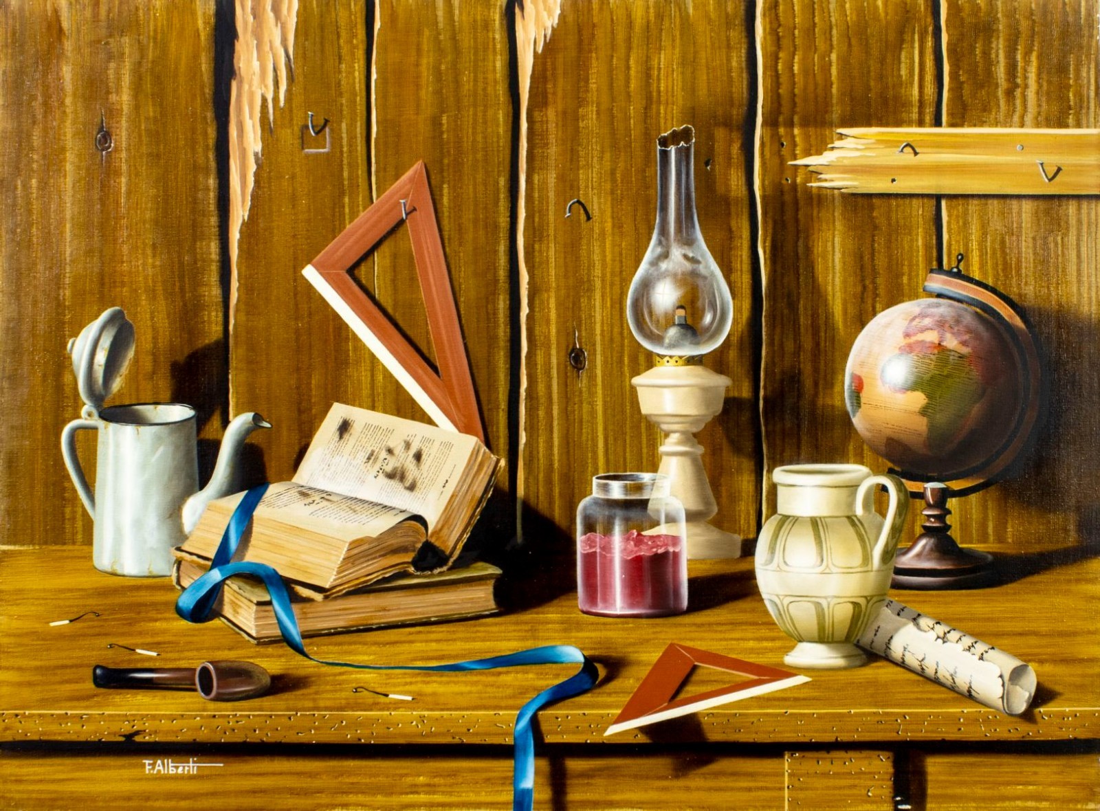 Francesco Alberti (Italy,1941-1996) oil painting 136662