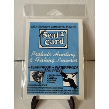 Seal-A-Card Self-Adhesive Laminating Plastic Sheets 4x5 2-Pack Clear SP/245
